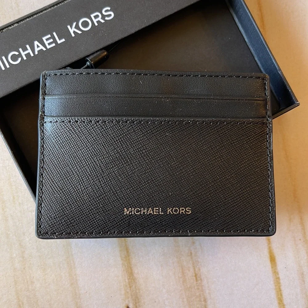 Michael Kors Andy Card Case in Black